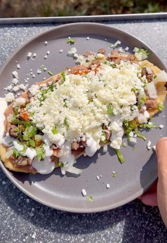 Tlacoyos-Mexican street food