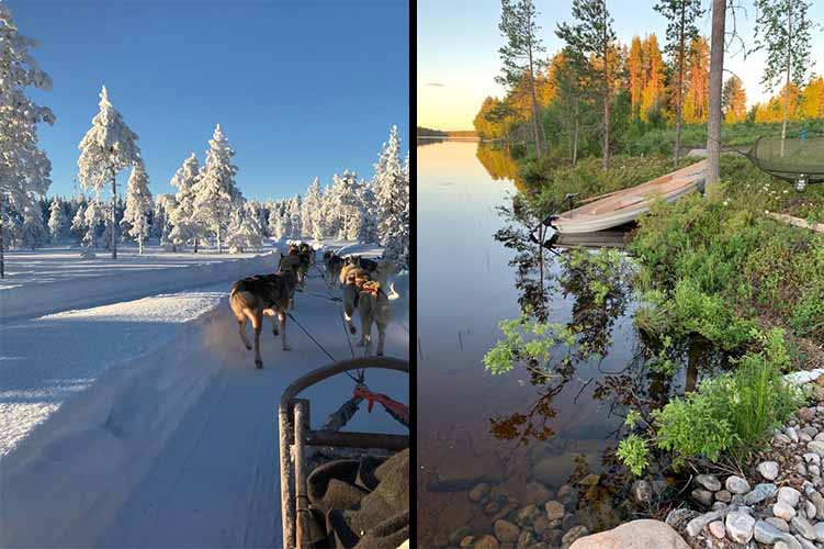 Lapland winter and summer