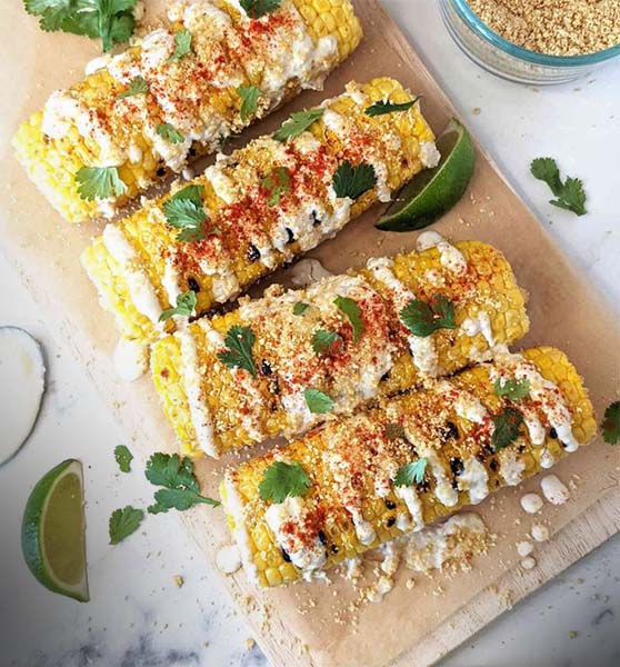 Elotes with Vegan Toppings